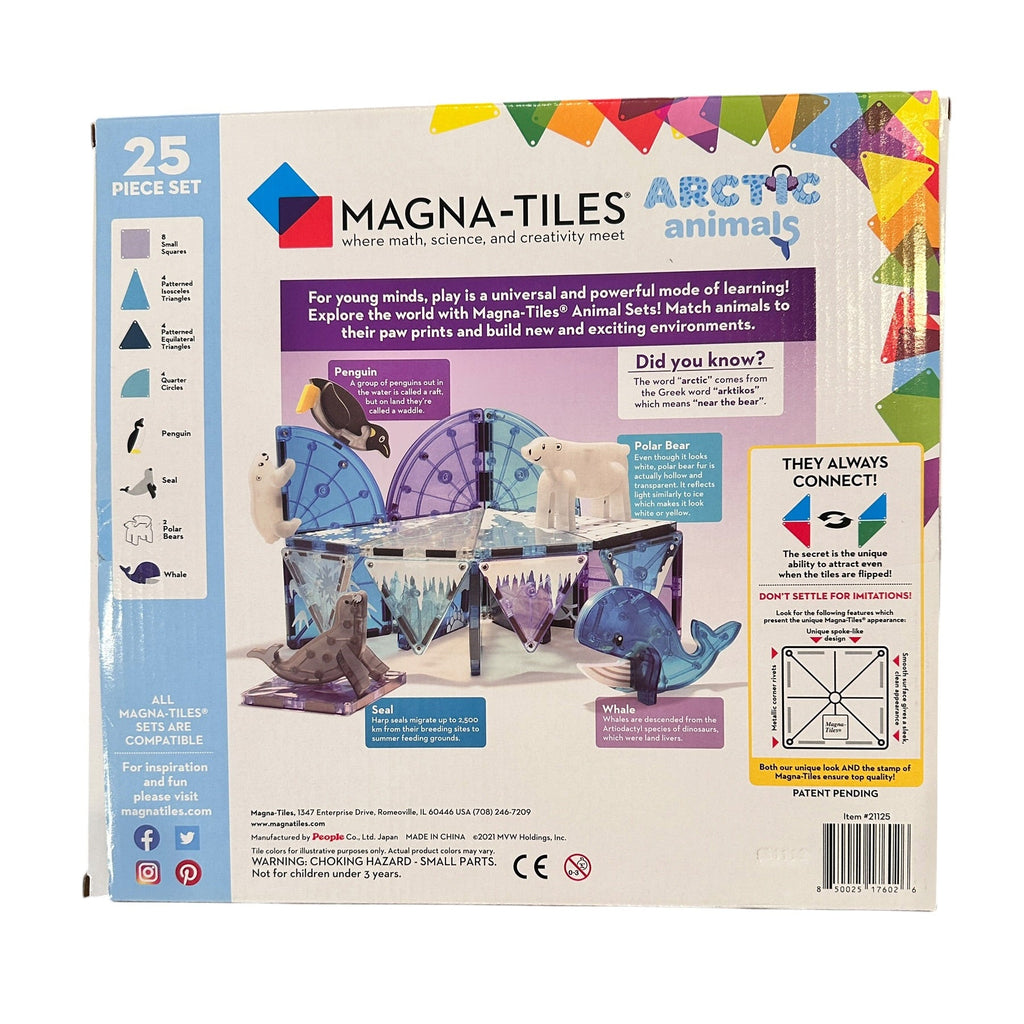 25 Piece Magnatiles Arctic Animals Set