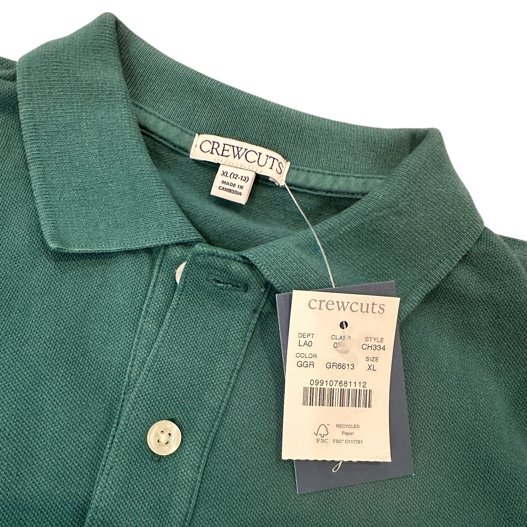 Youth Size XL (12/13) - CrewCuts Polo Tee