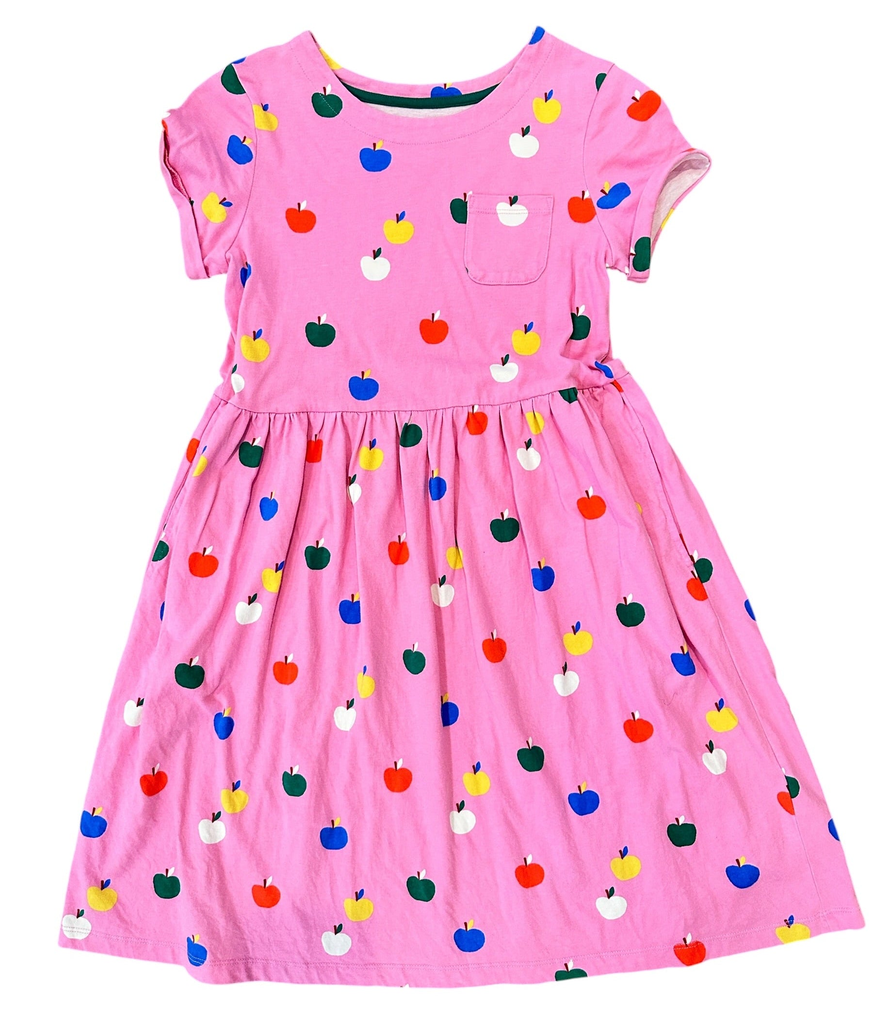 Youth Size 11/12 - Mini Boden Apple T-Shirt Dress with Pockets