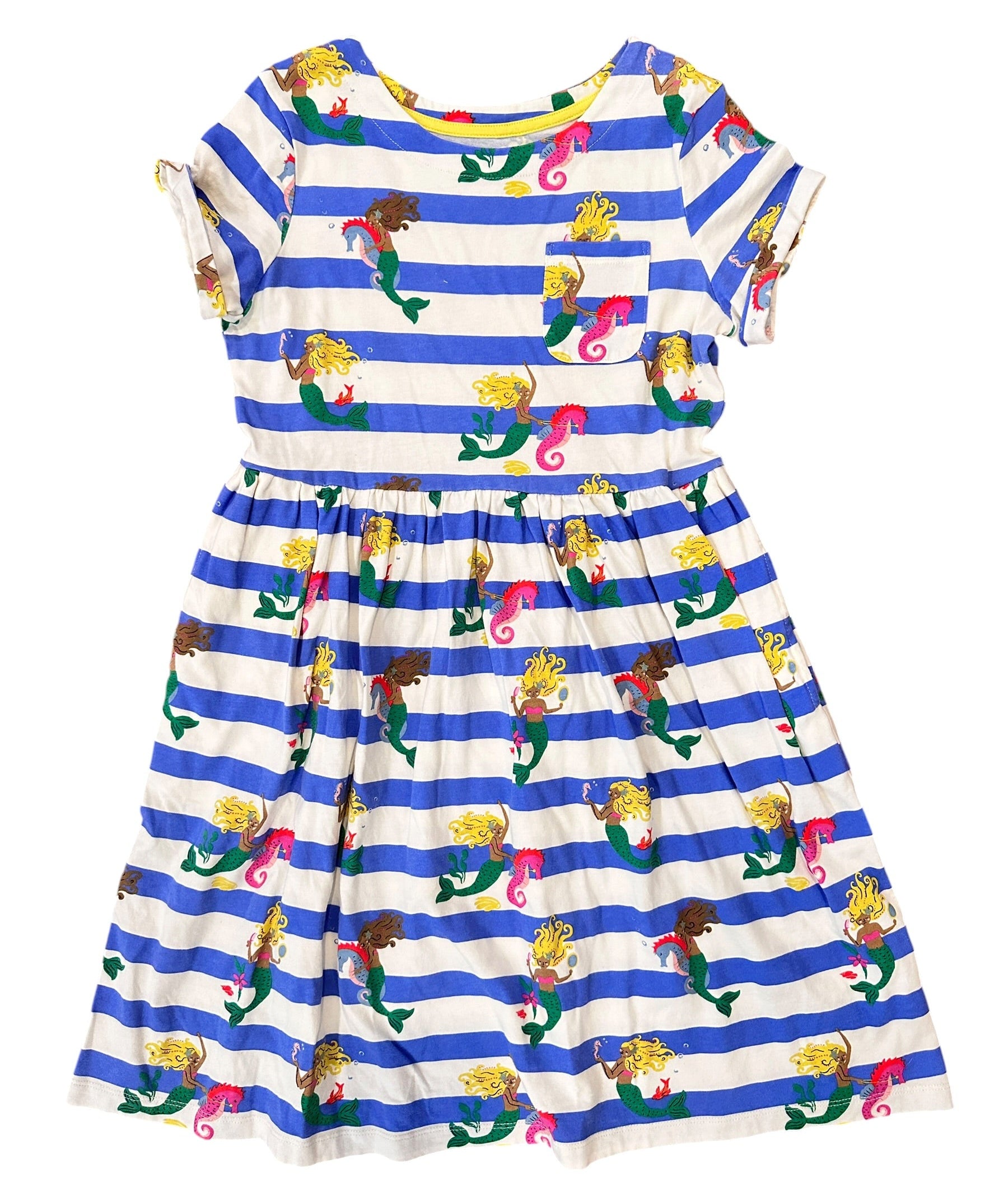 Youth Size 11/12 - Mini Boden Mermaid T-Shirt Dress with Pockets