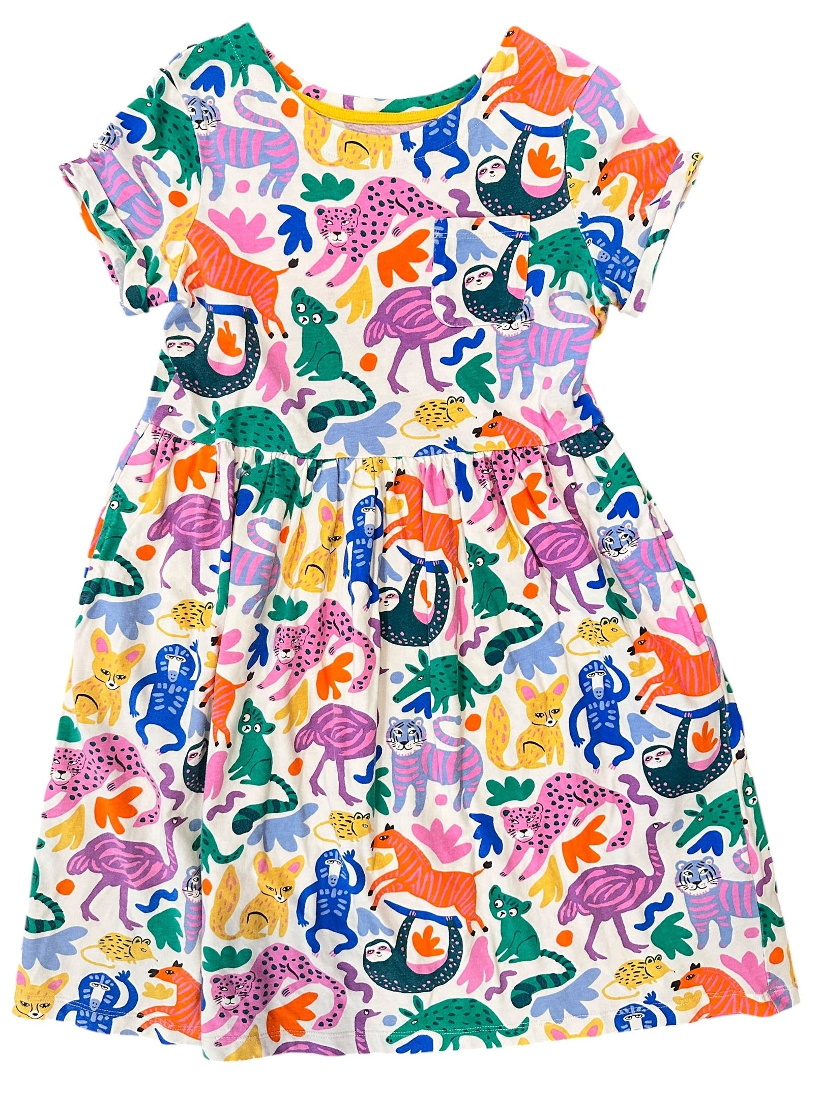 Youth Size 11/12 - Mini Boden Animal T-Shirt Dress