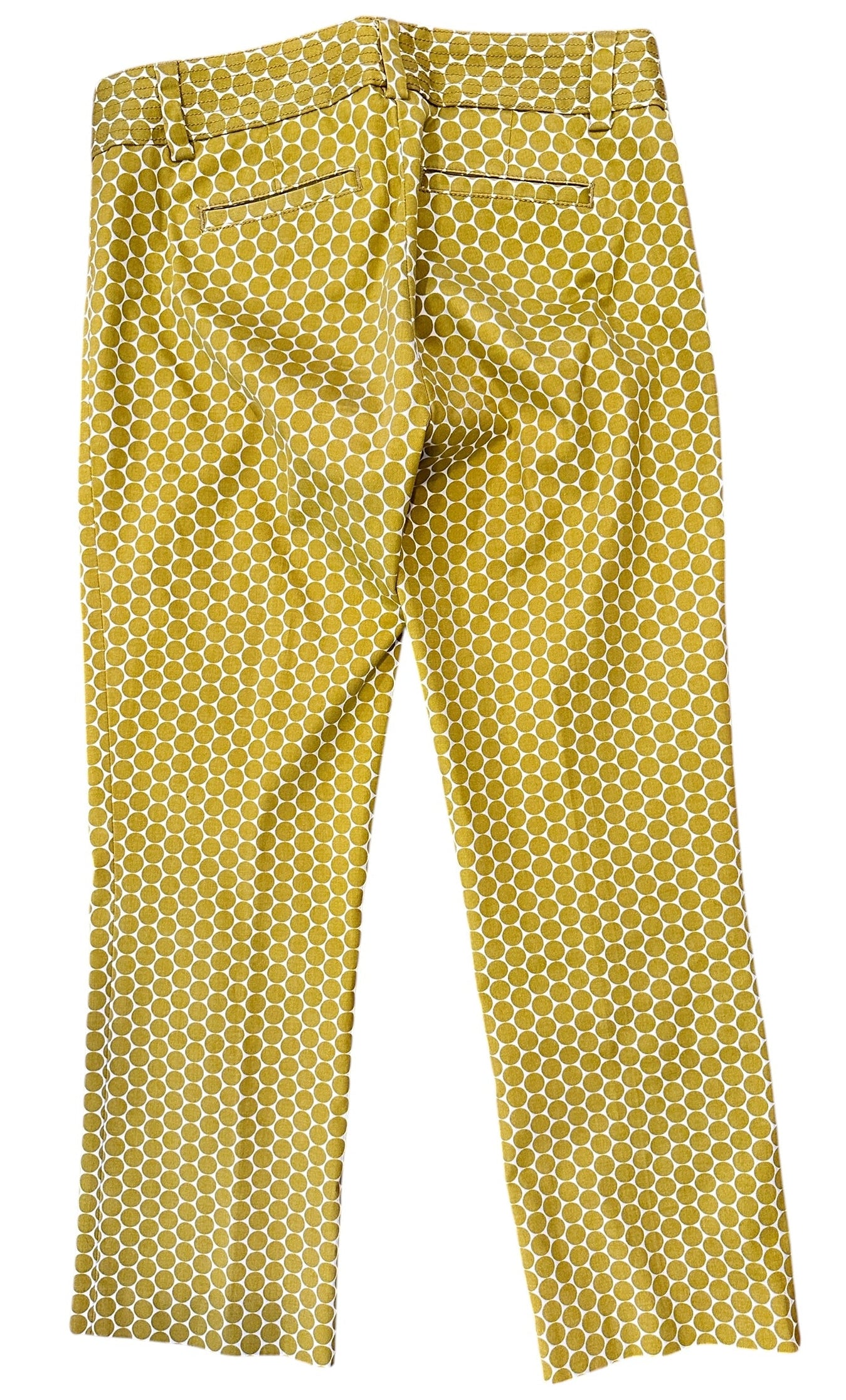 Size 2 - J. Crew Olive Green Dot Pants, City Fit