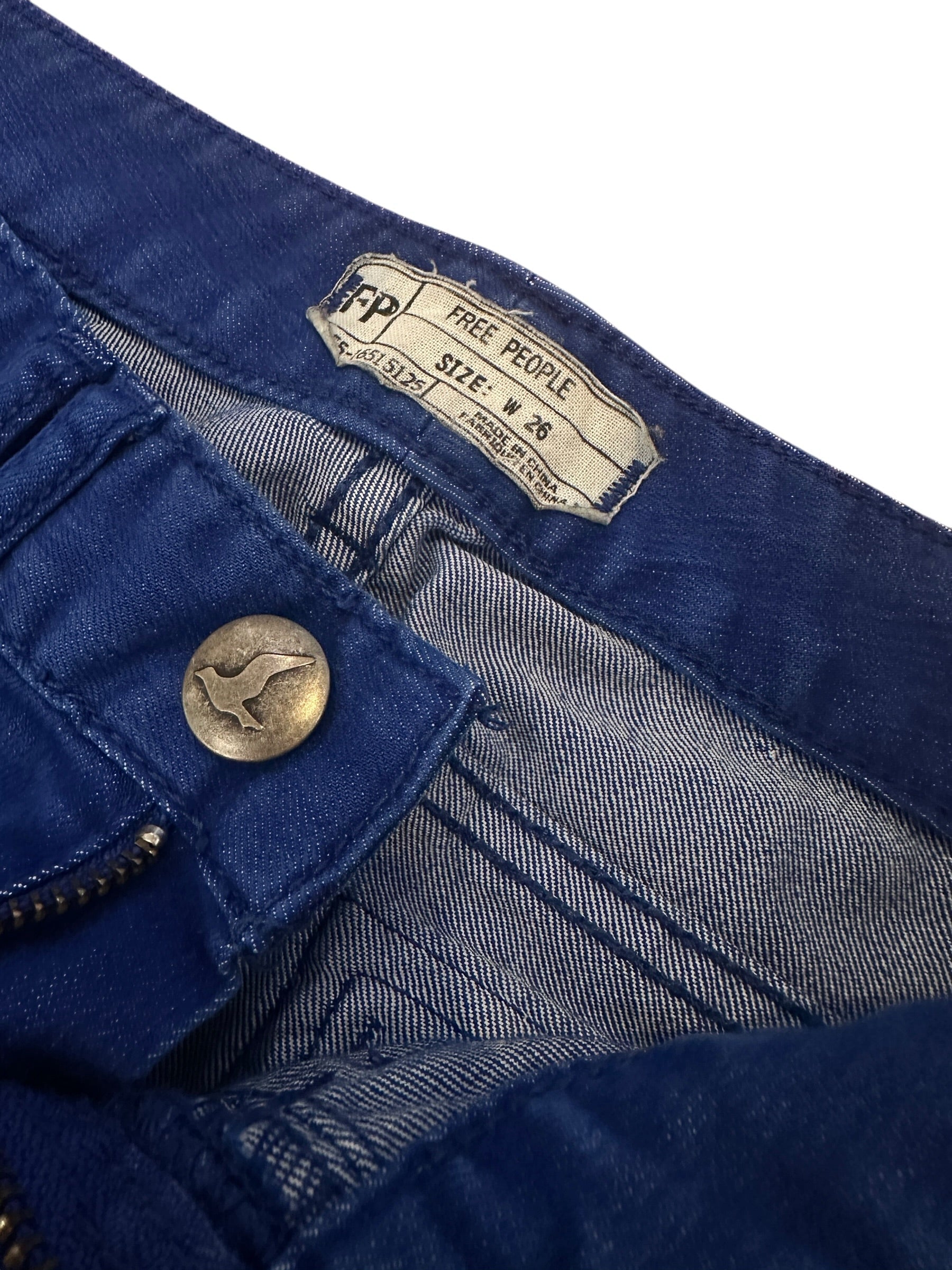 Size 26 - Free People Blue Denim Pants