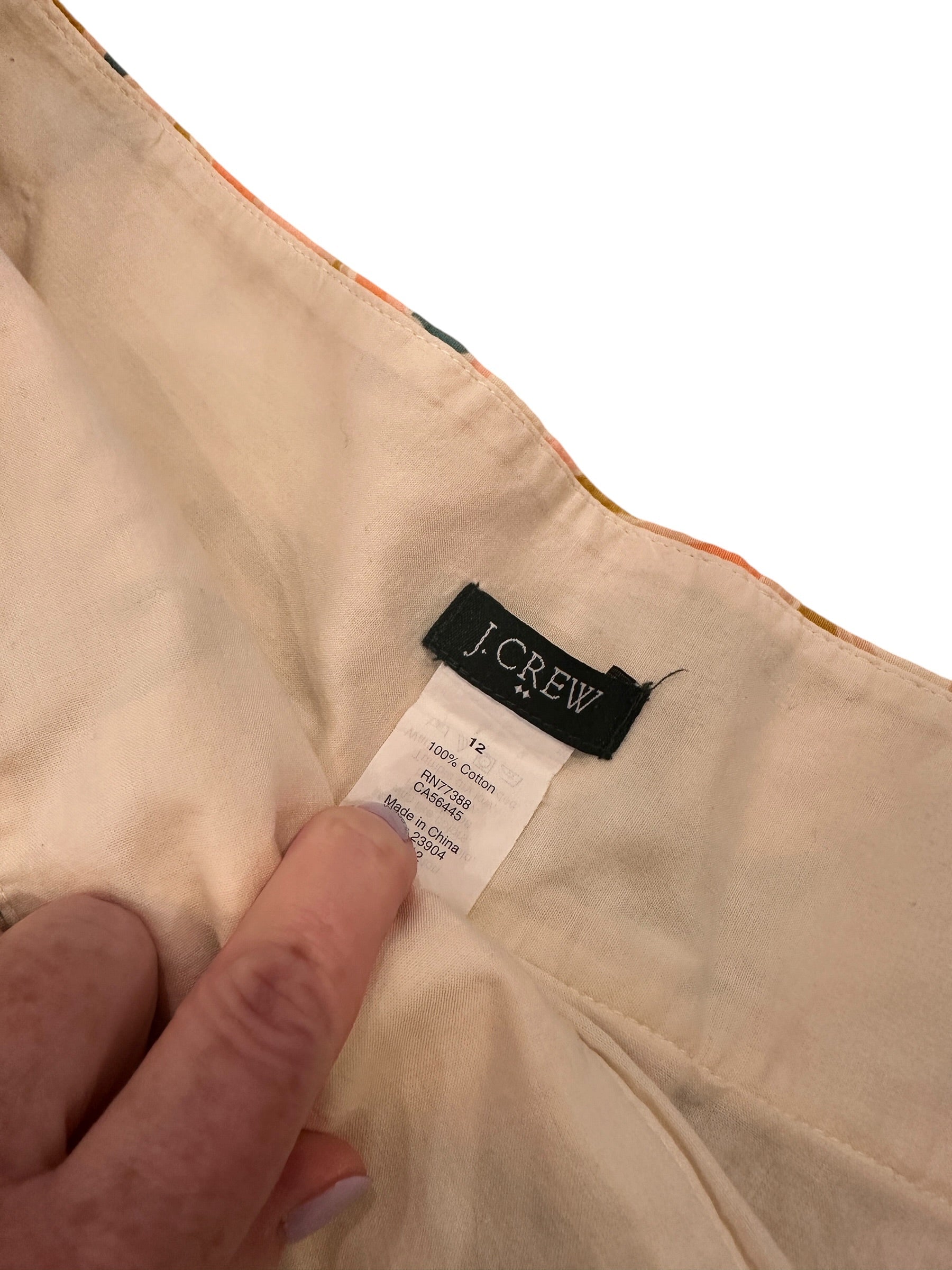Size 12 - J. Crew Lightweight, Lined Skirt with Pockets