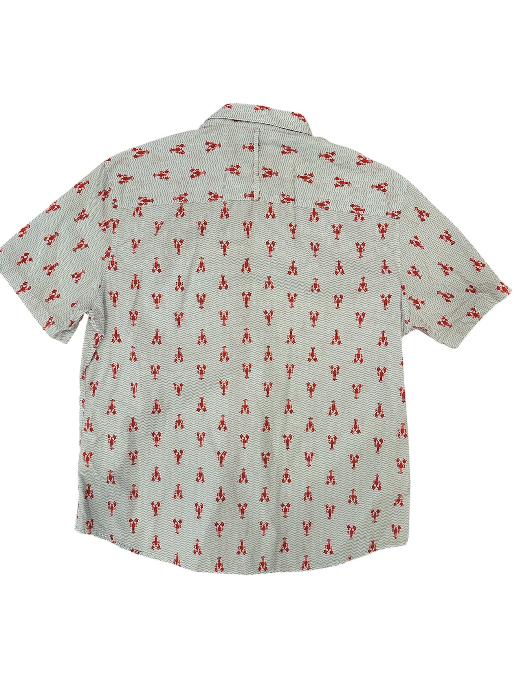 Size Large - Johnston & Murphy Lobster Short Sleeve Shirt