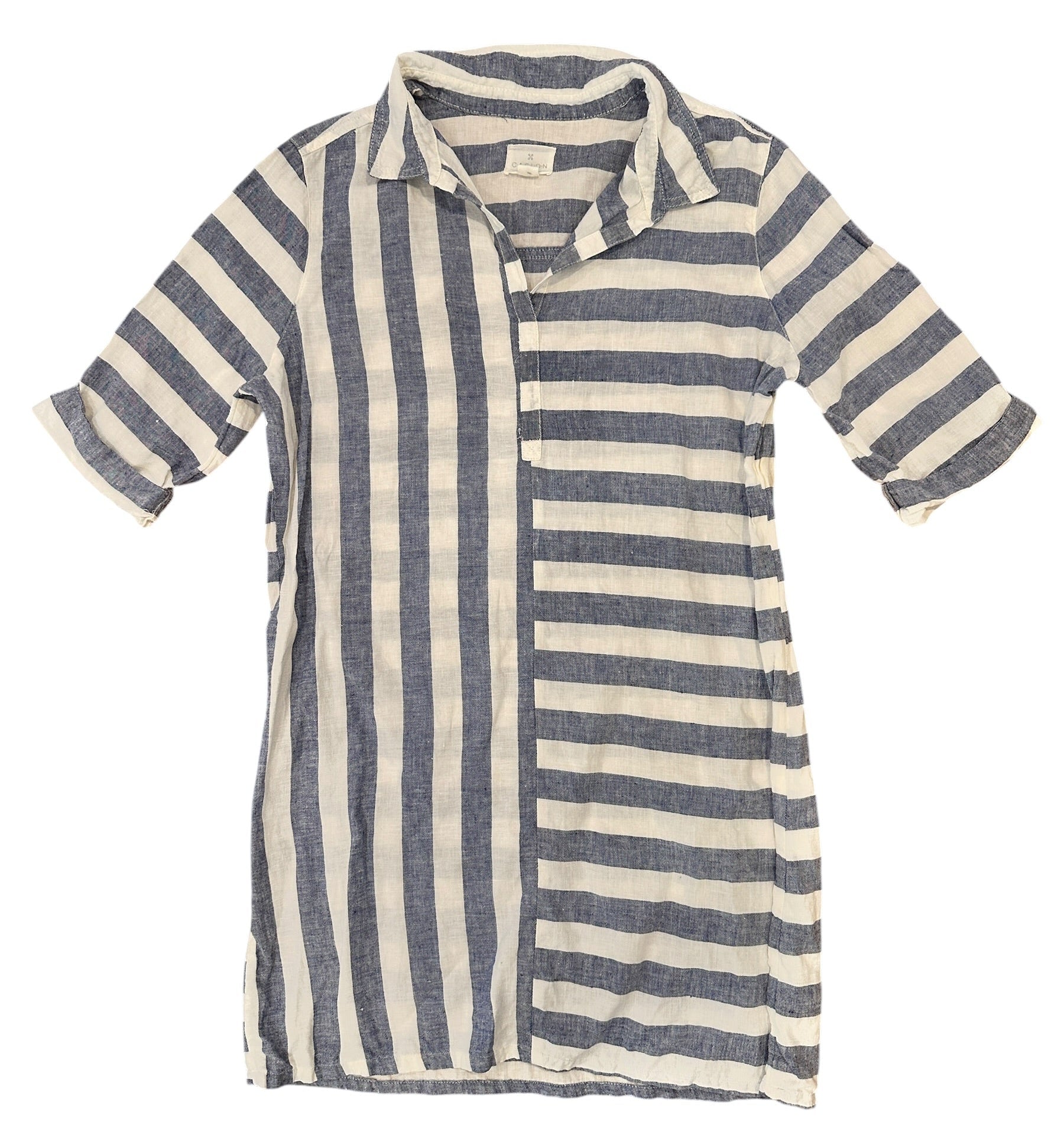 Size XL - Caslon Stripe Linen Dress or CoverUp