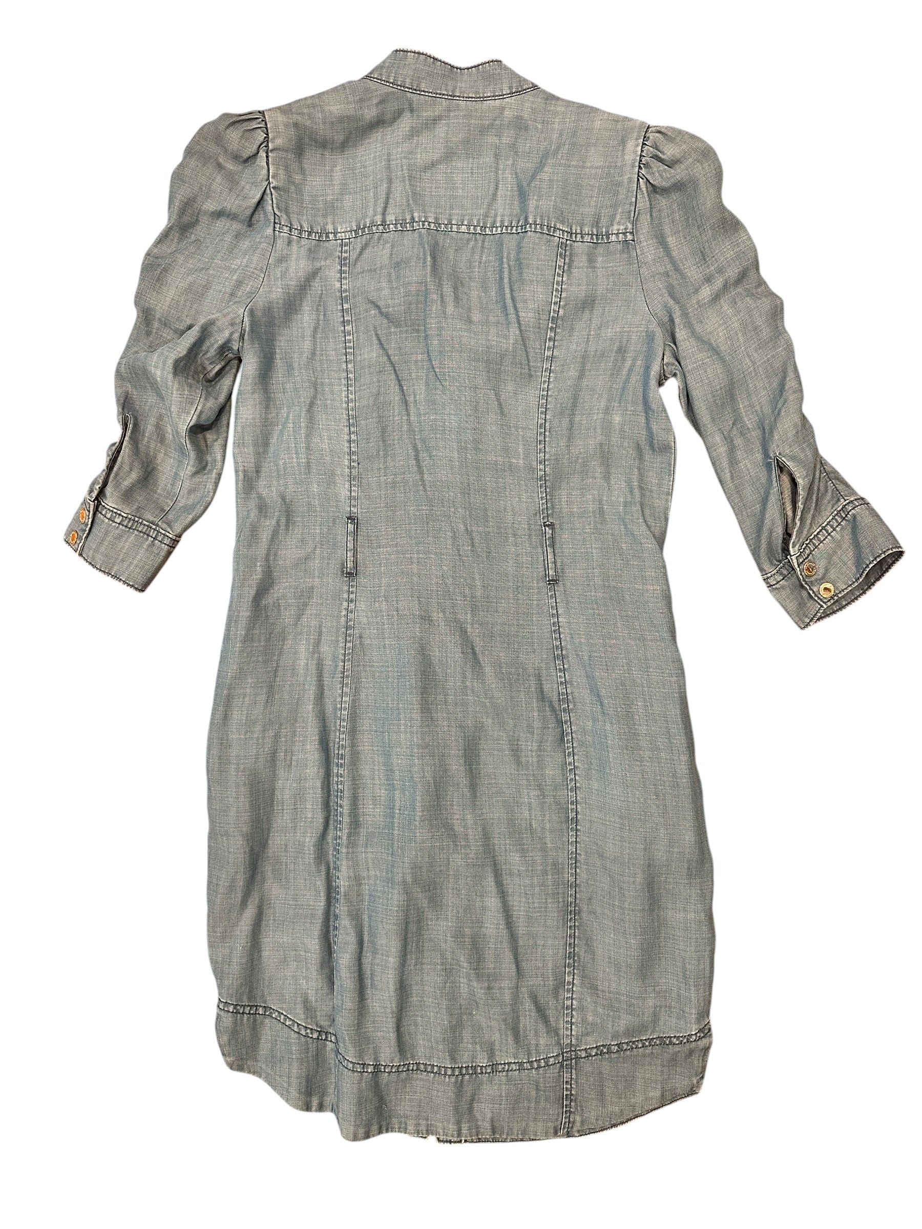 Size 4Petite - White House Black Market Lightweight Denim Dress with Pockets