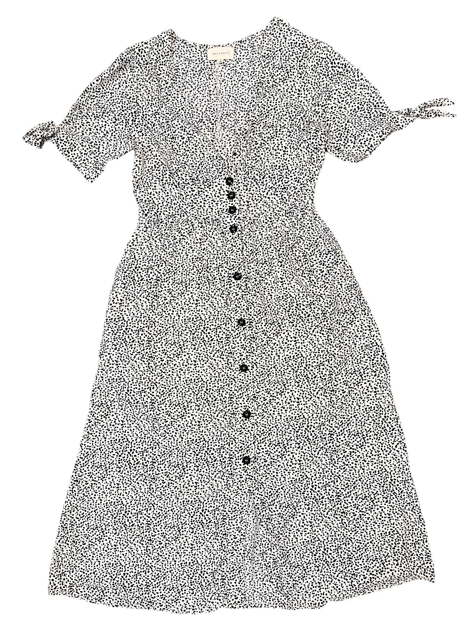 Size Small - Melloday Black Dot Dress