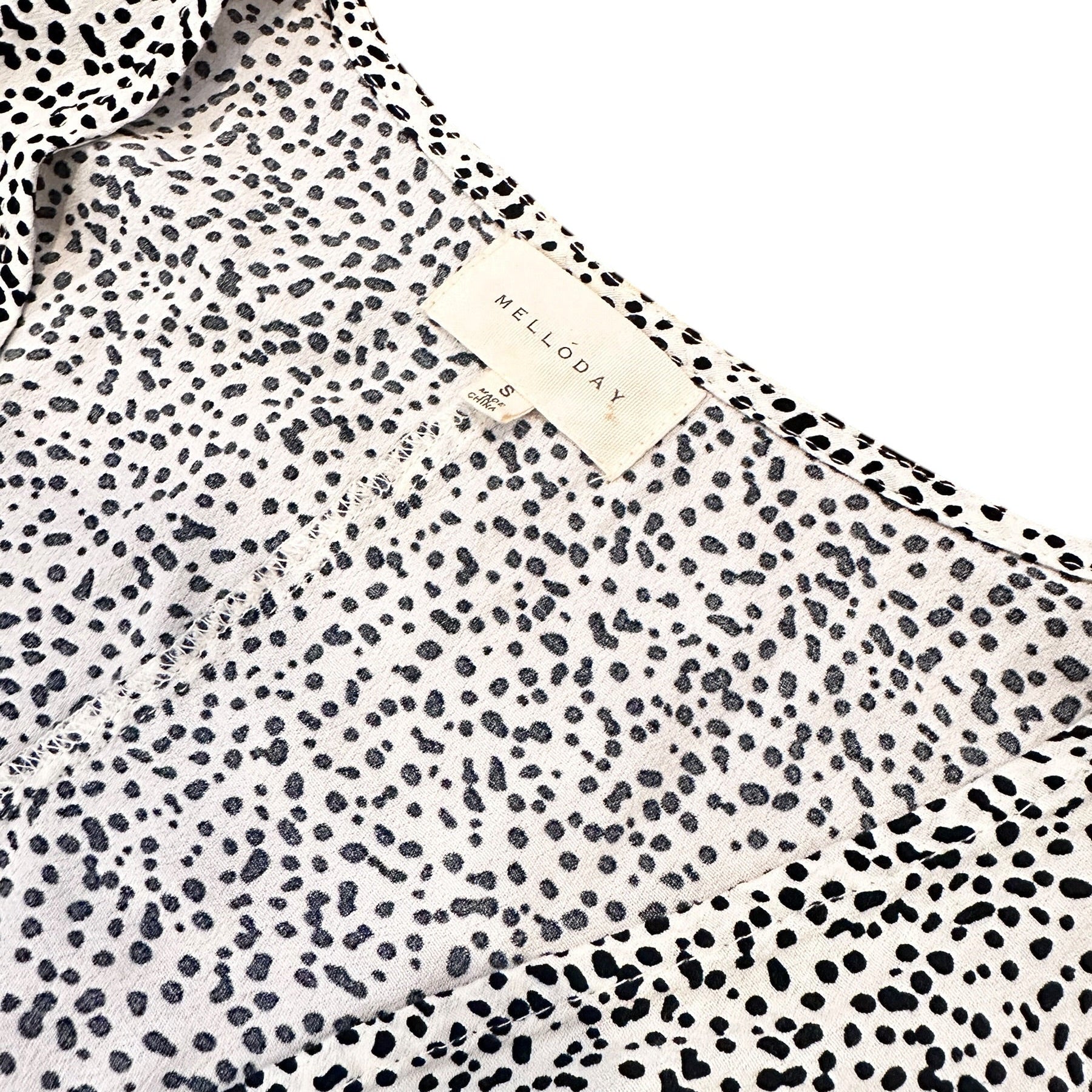 Size Small - Melloday Black Dot Dress