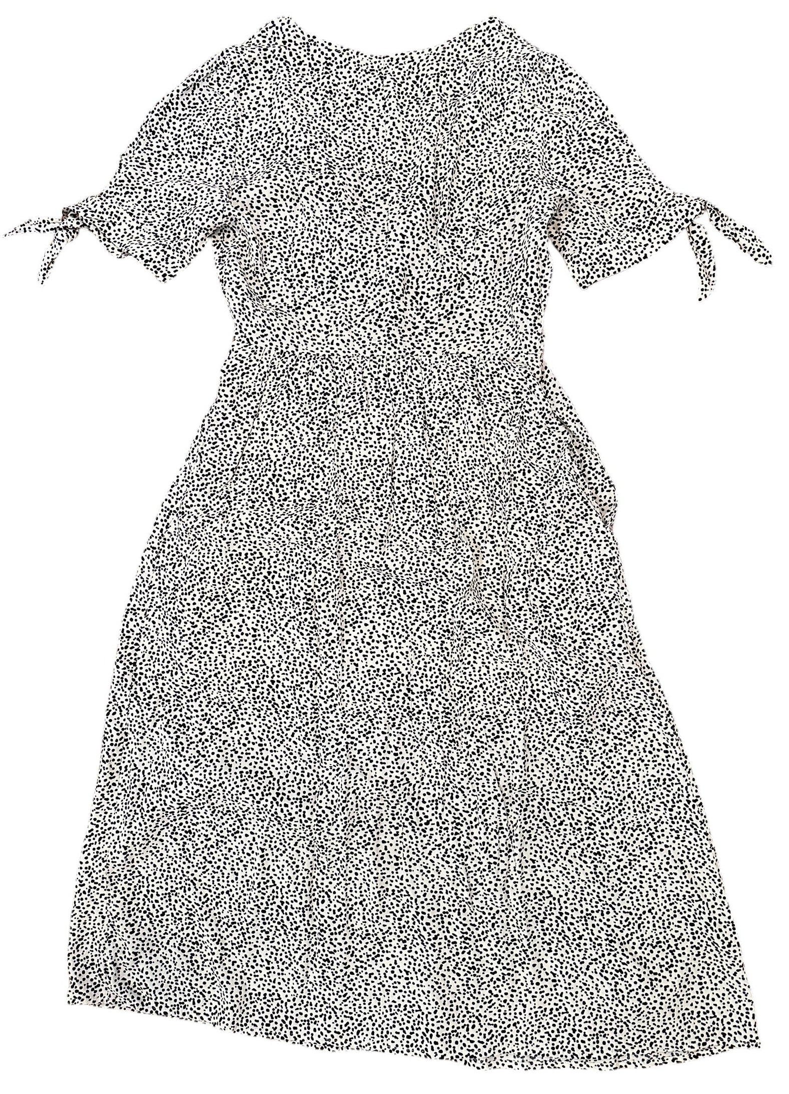 Size Small - Melloday Black Dot Dress