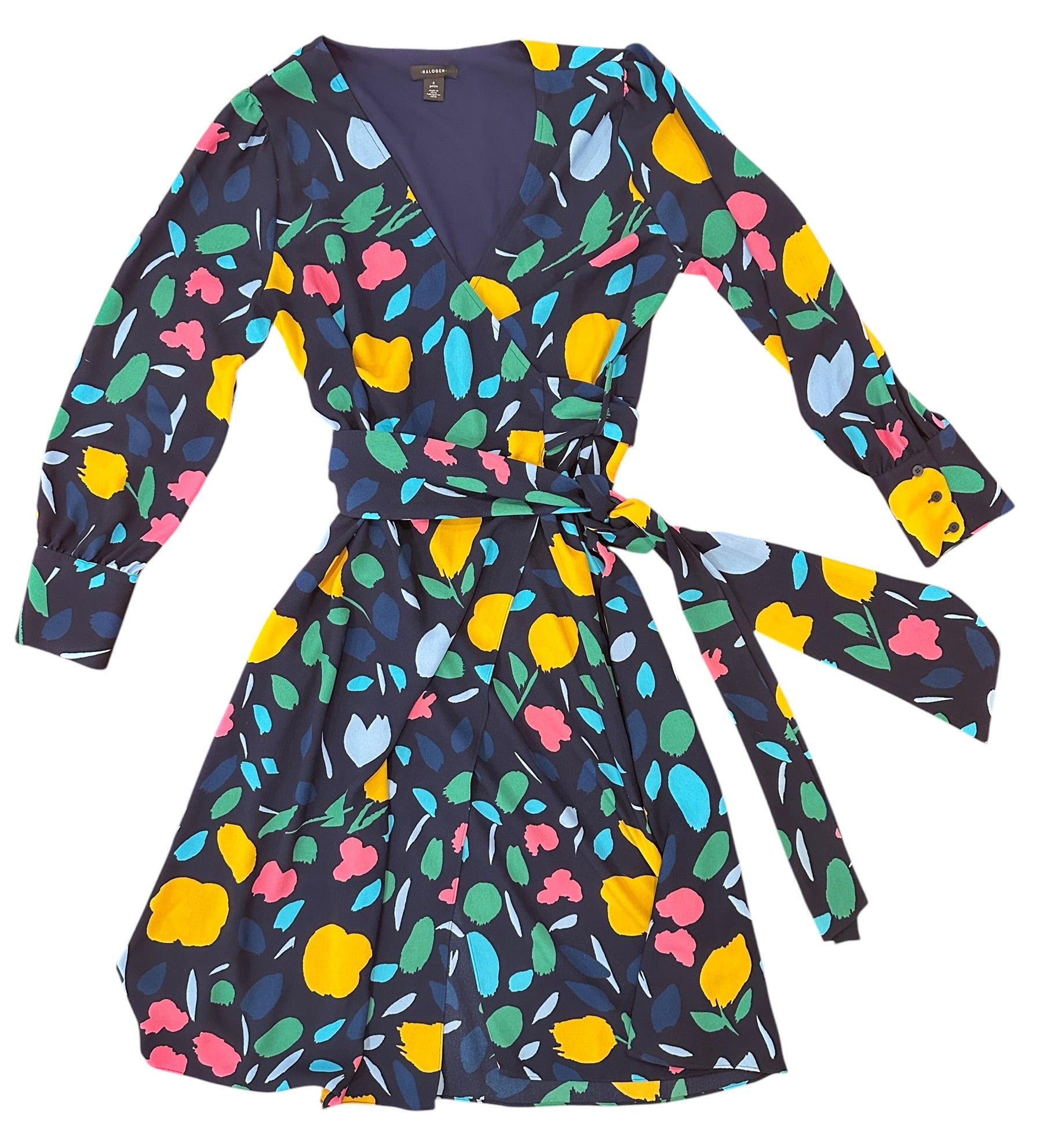 Size Small Petite - Halogen Wrap Dress