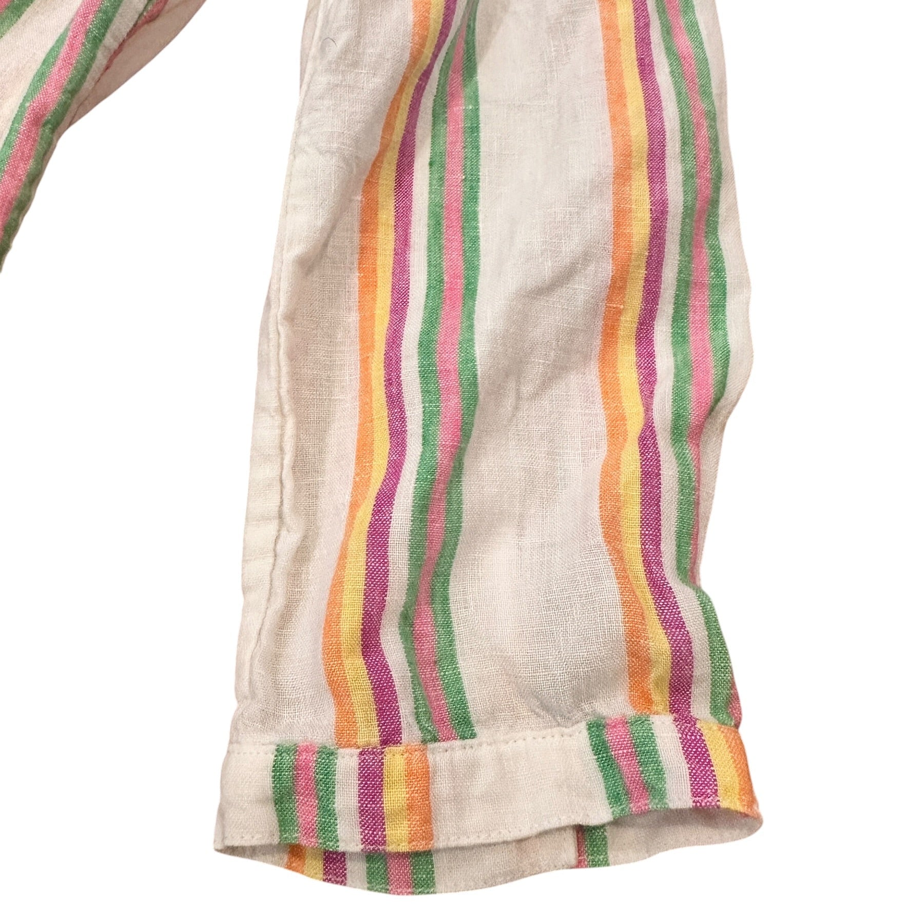 Size 4 - Boden Linen Stripe Blouse