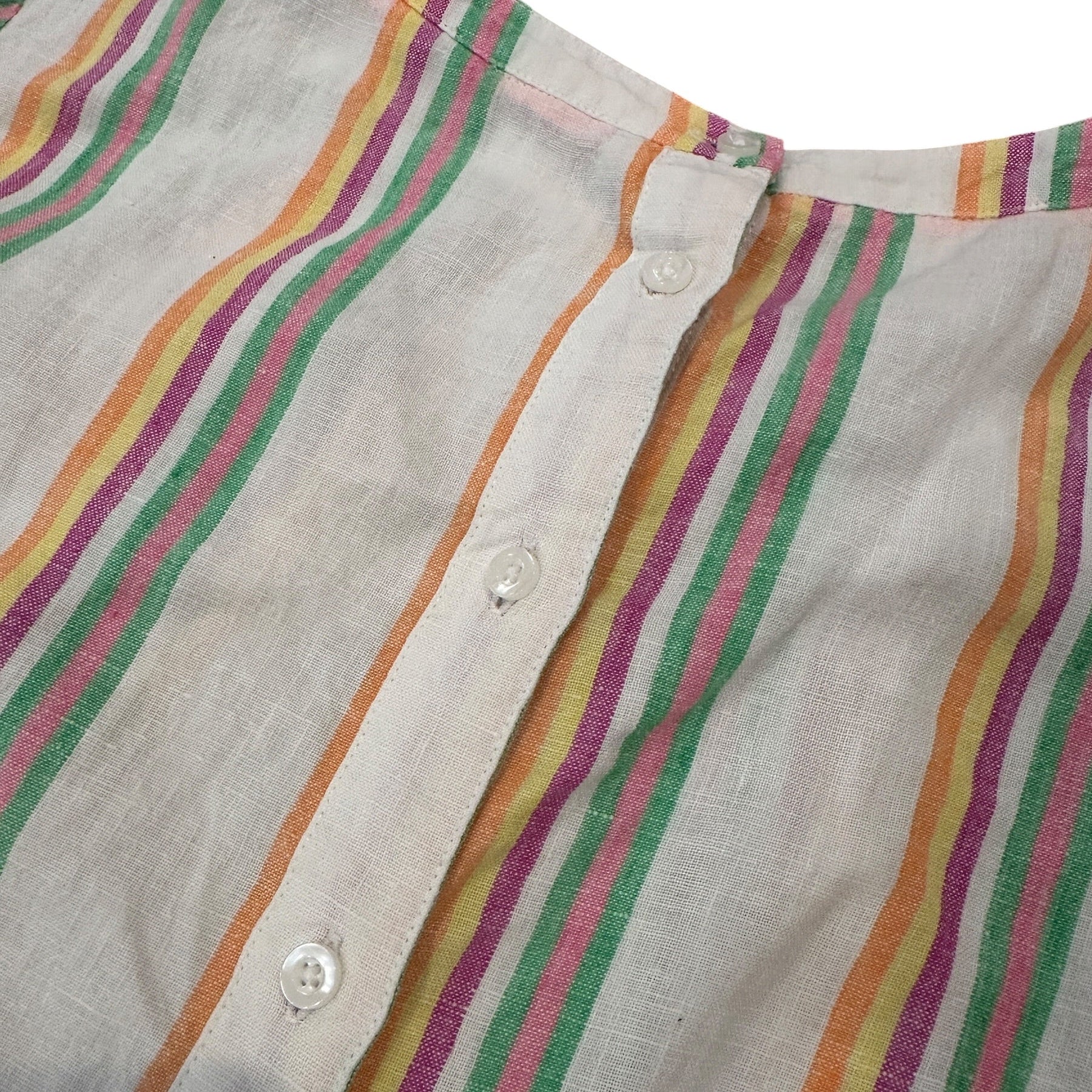 Size 4 - Boden Linen Stripe Blouse