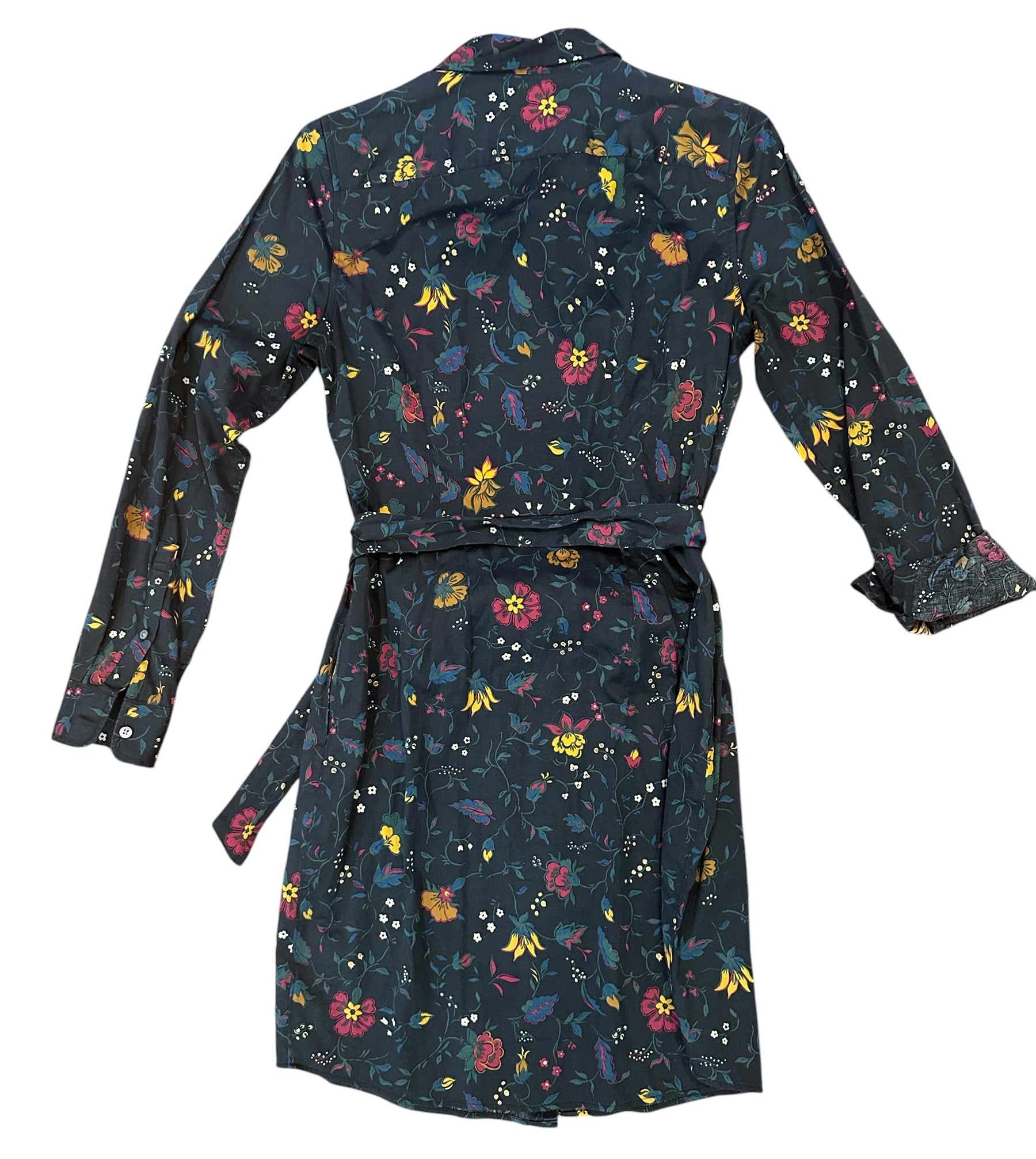 Size 4 - UntuckIt for Her Floral Button Down Blouse Dress with Pockets