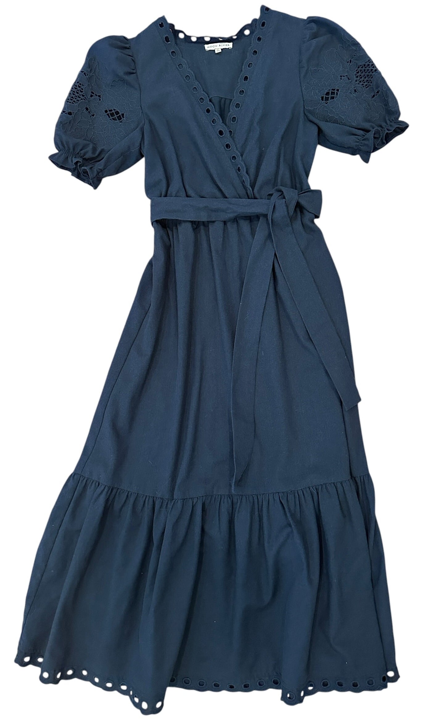 Size XS - Moon River Cotton Wrap Dress
