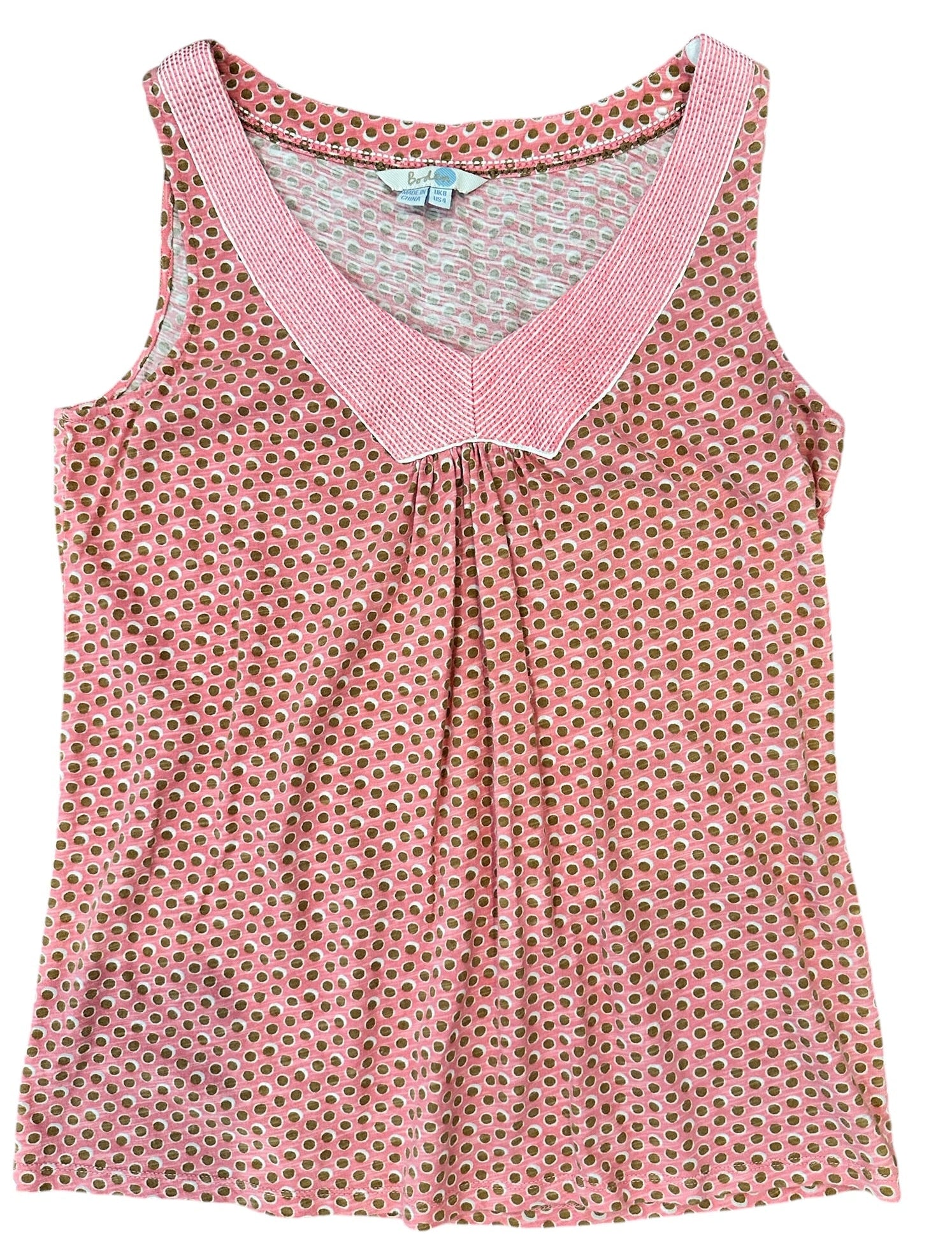Size 4 - Boden Dot Sleeveless Top
