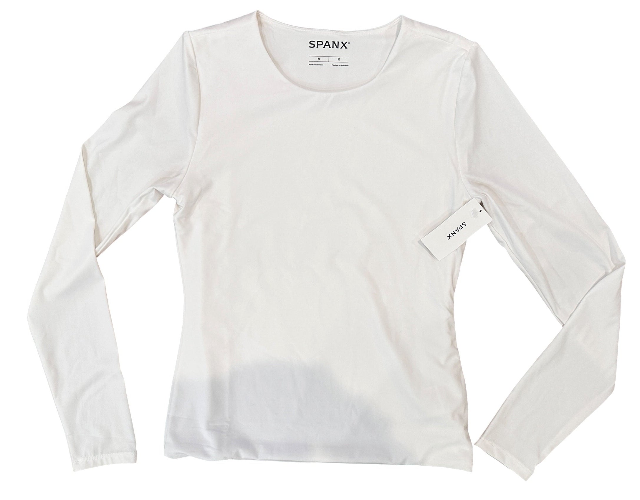 Size Medium - Spanx Smoothing Long Sleeve Jersey Shirt, New with Tags