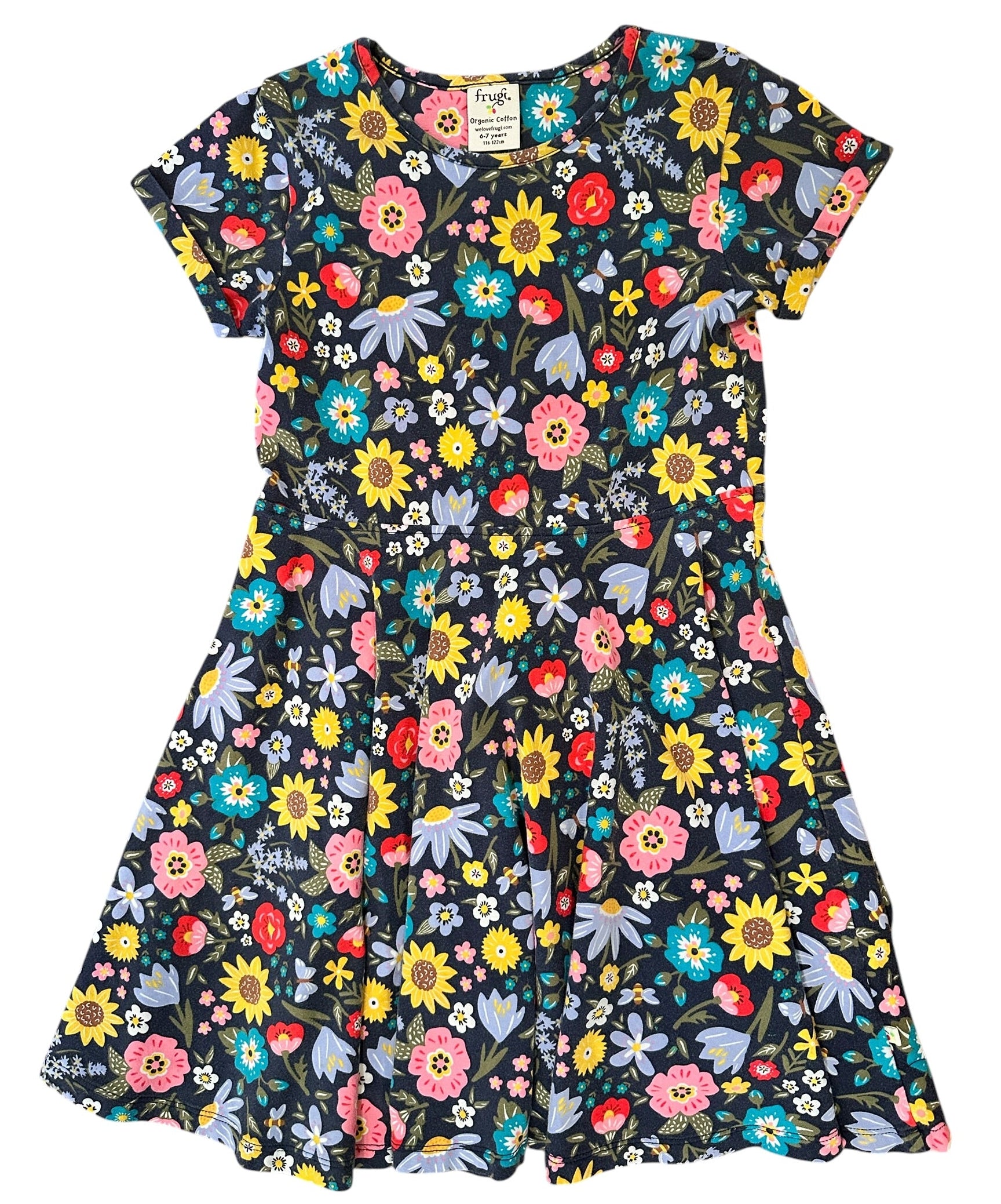 Youth Size 6/6 - Frugi Organic Cotton Floral Dress