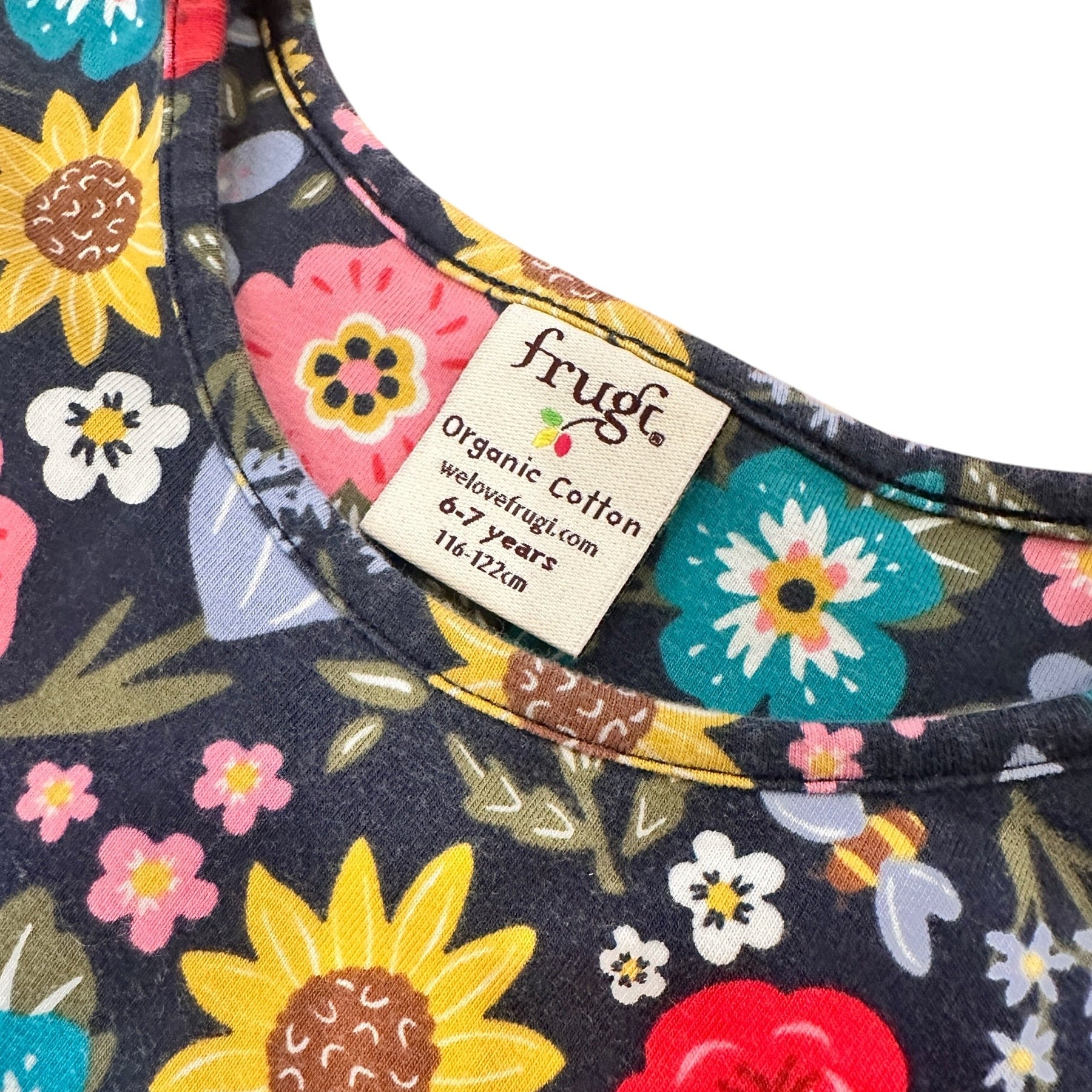 Youth Size 6/6 - Frugi Organic Cotton Floral Dress