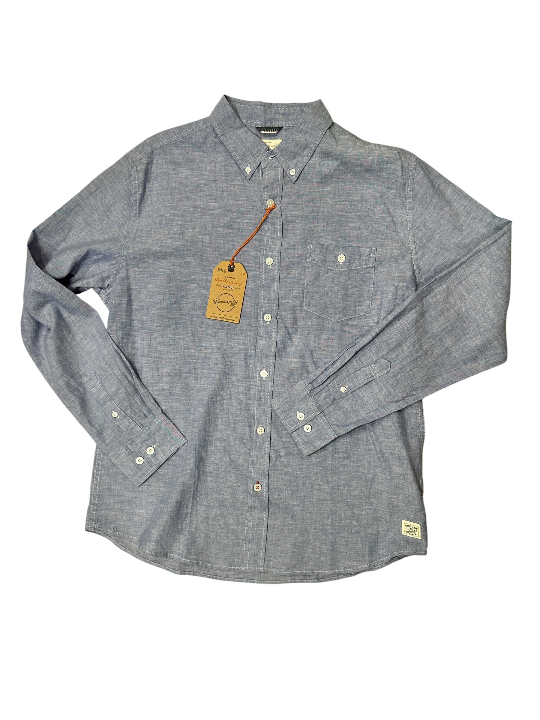 Size Large - Weatherproof Linen Long Sleeve Shirt