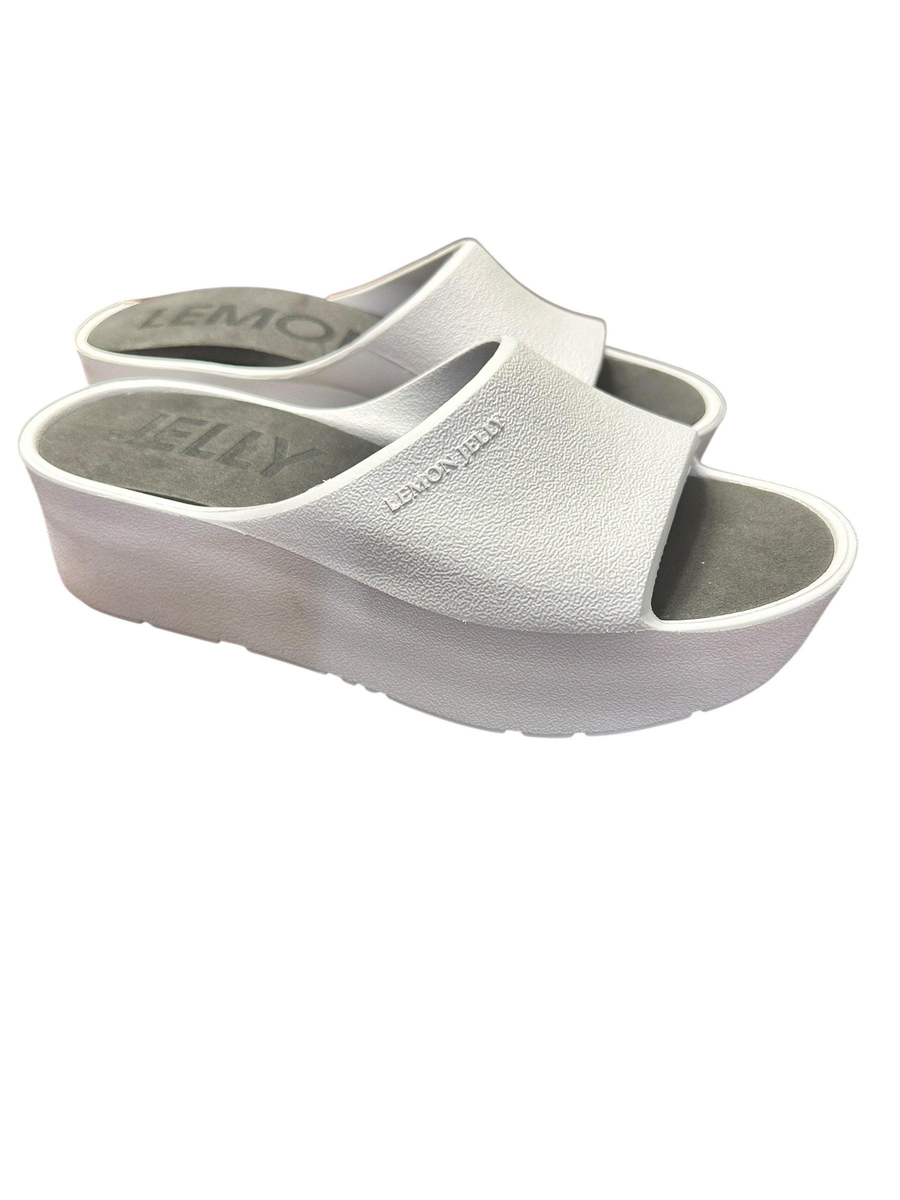 LemonJelly Platform Slippers - White