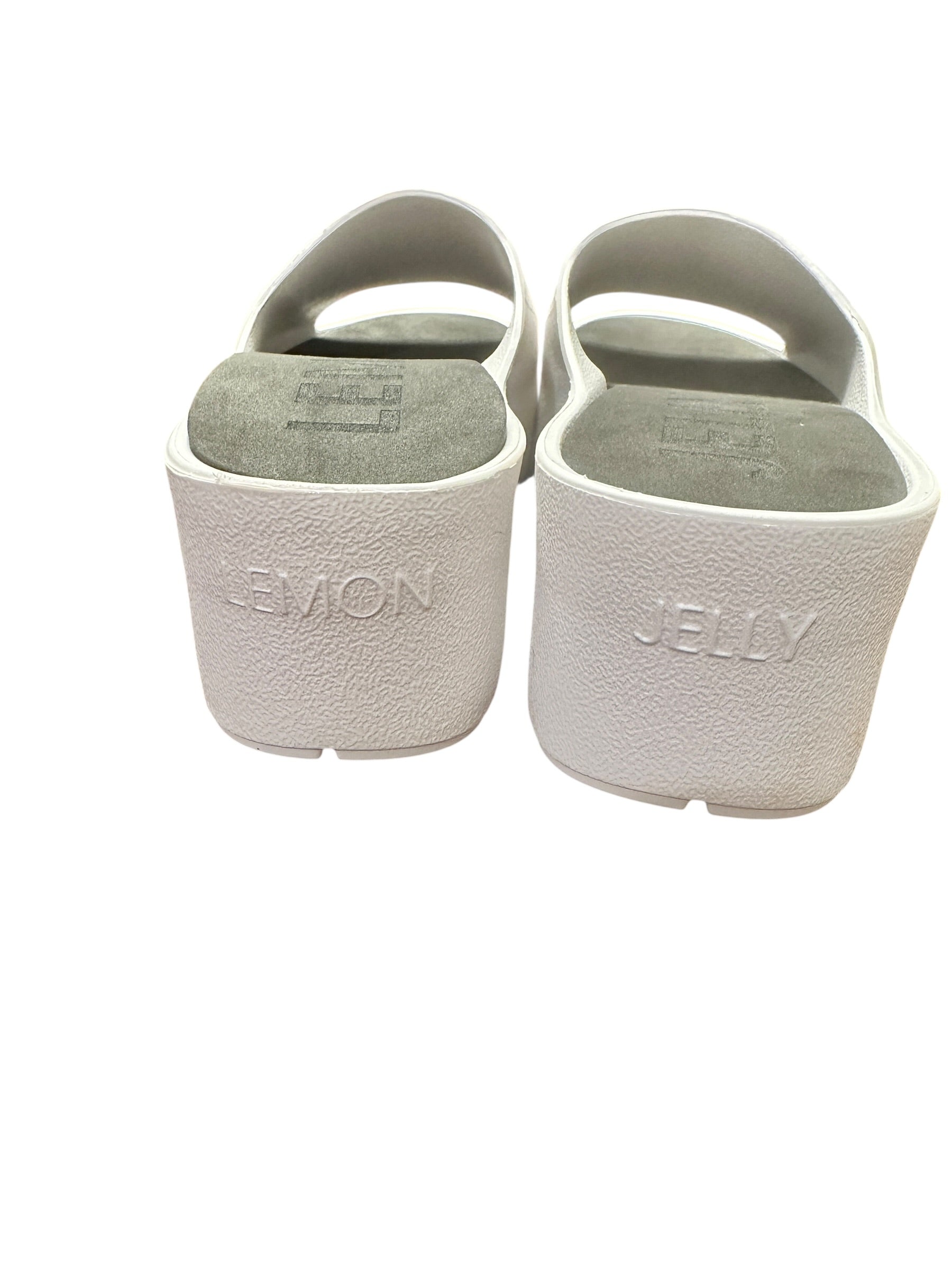 LemonJelly Platform Slippers - White