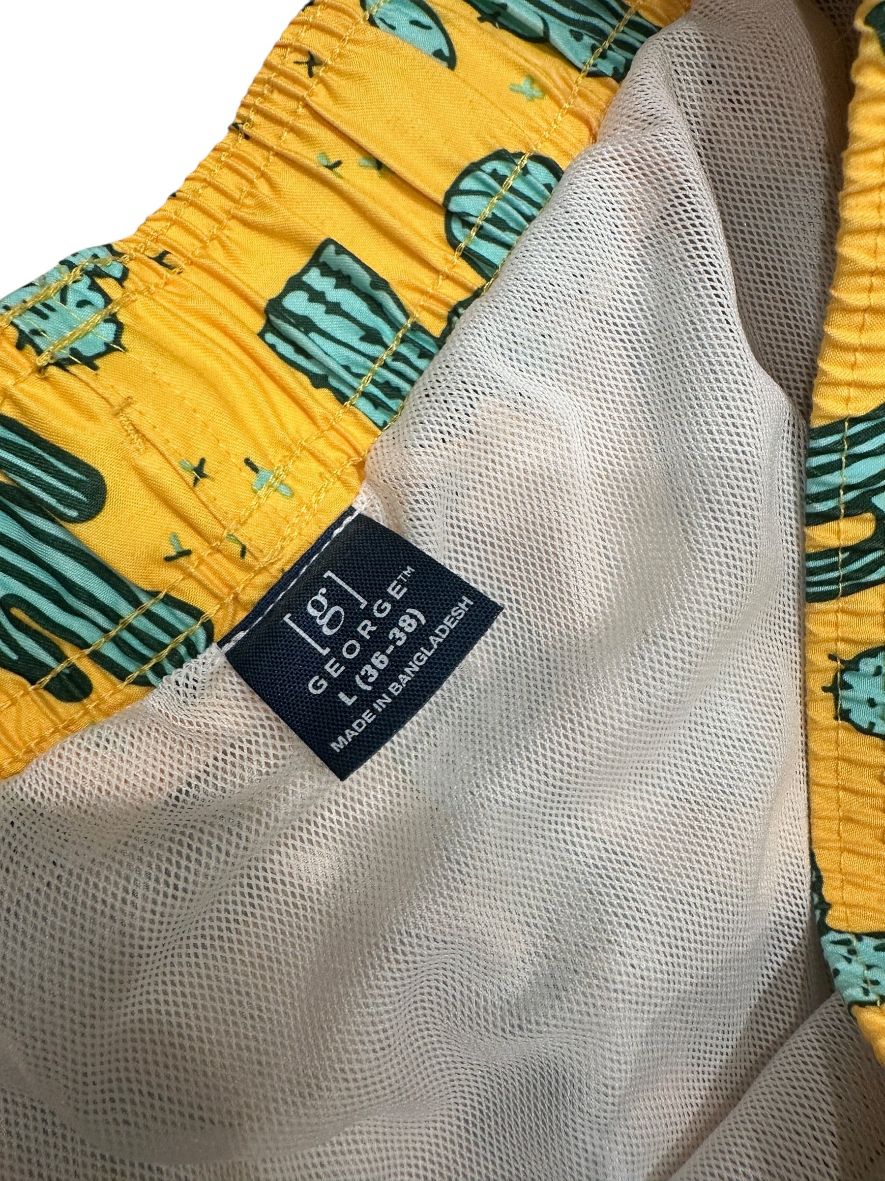 Size Large - George Cactus Swim Trunk