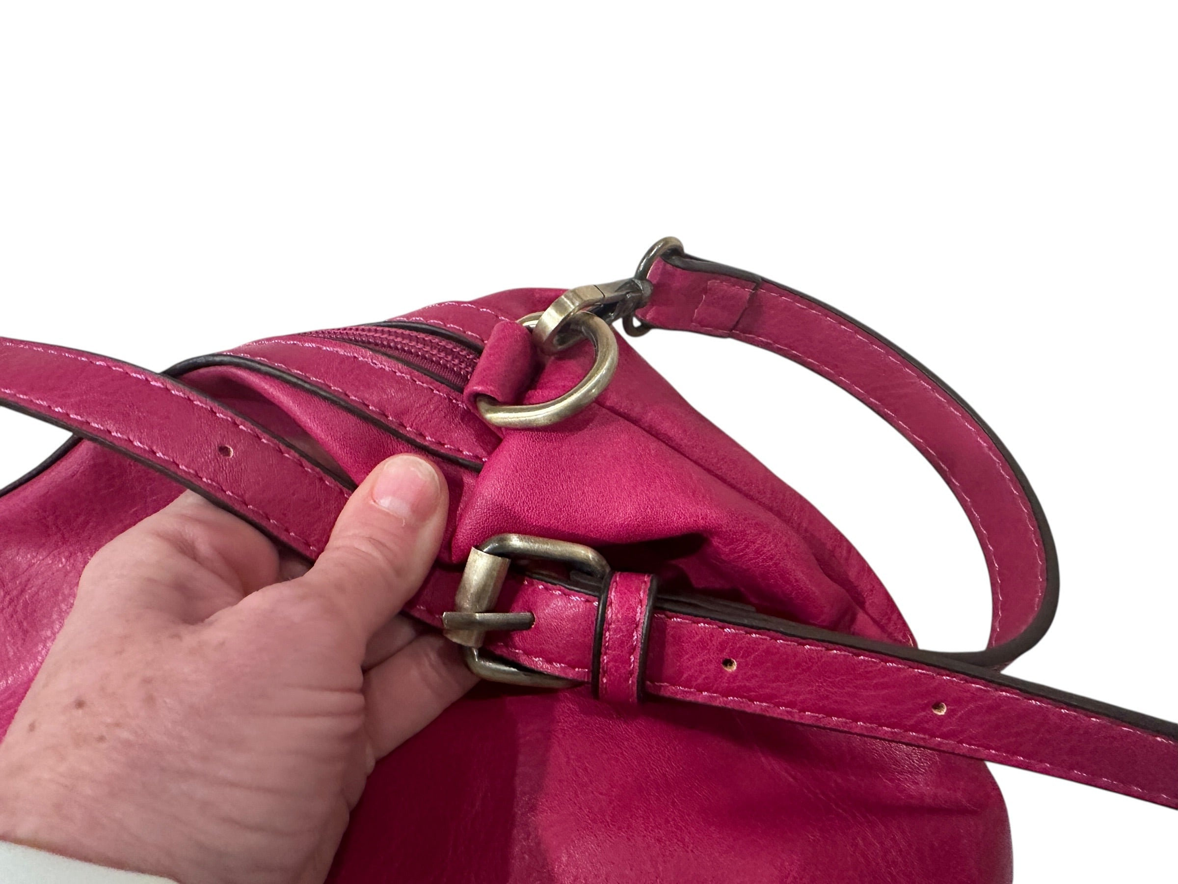 Hot Pink Purse, Adjustable Strap
