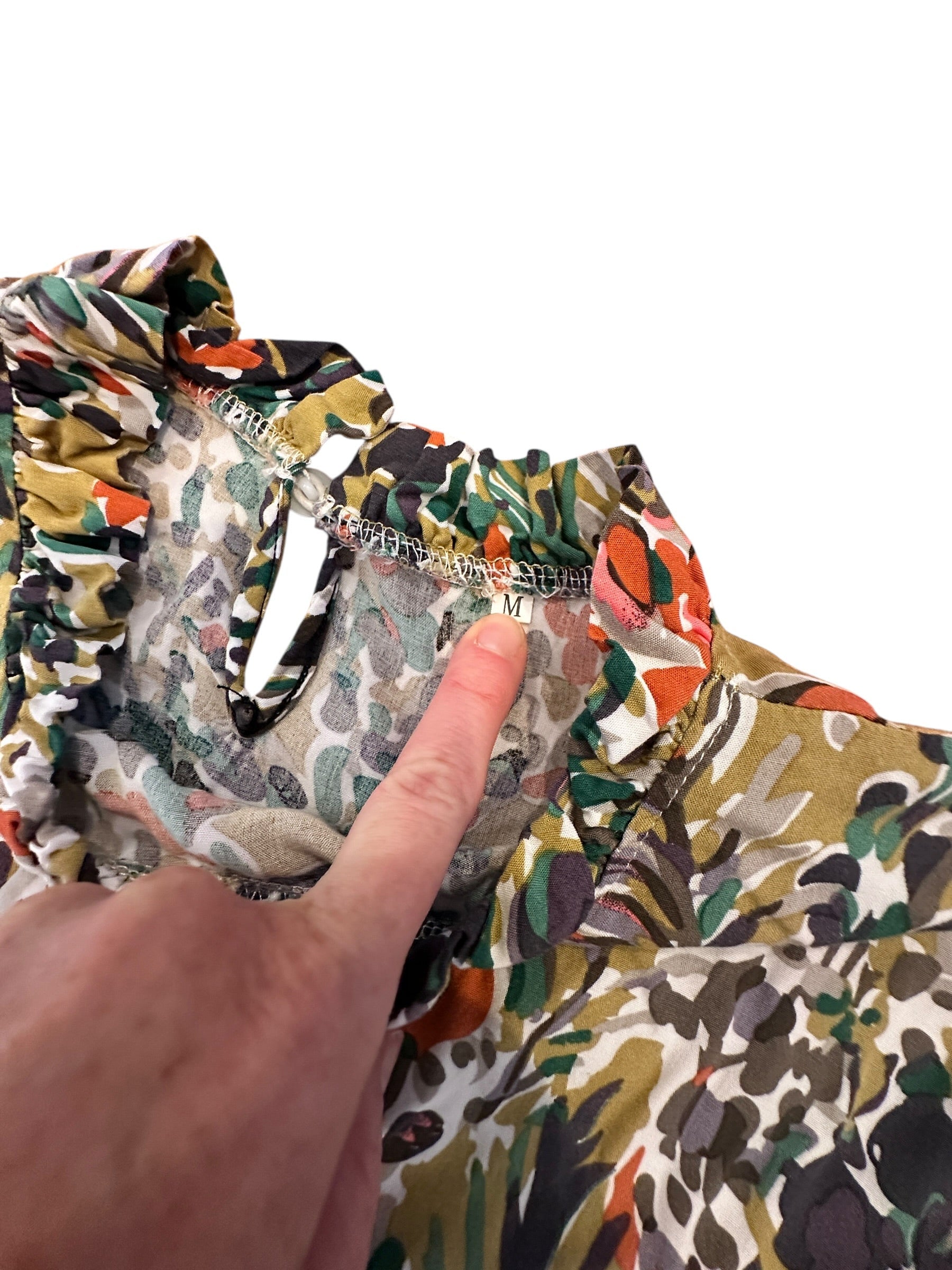 Size Medium - Lightweight Flow Ruffle Top