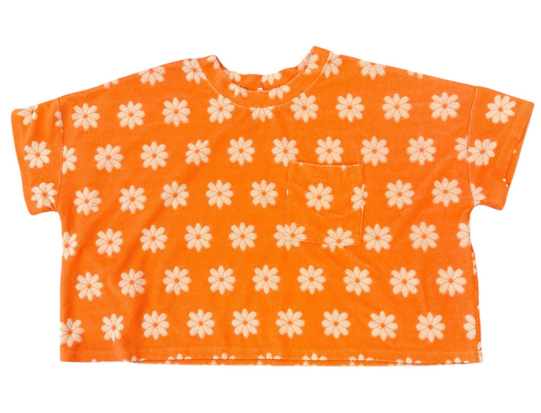 Size Medium - Entro Terry Cloth Flower Shirt