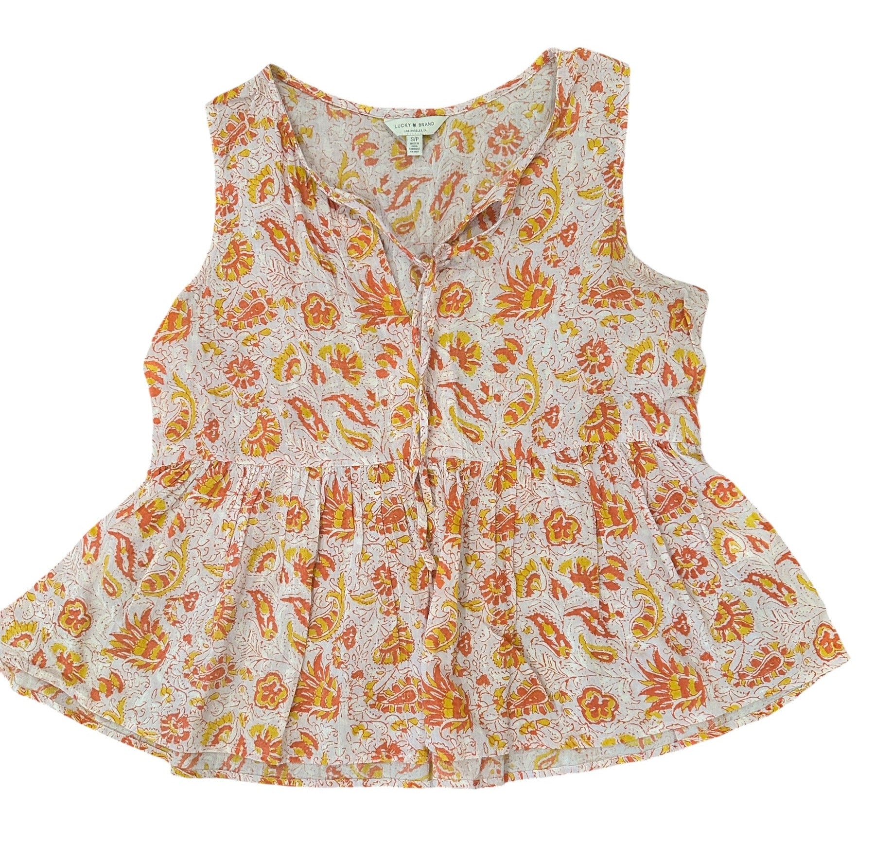 Size S/P - Lucky Brand Peplum Top