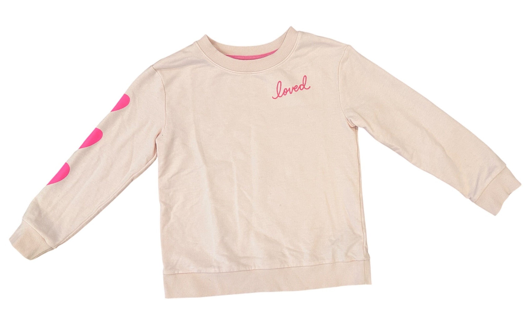 Youth Size S (6/6X) - Cat & Jack Loved Sweatshirt