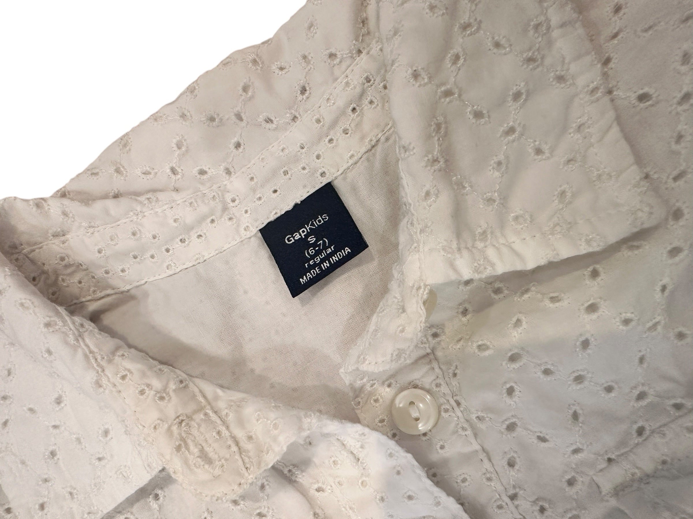 Youth Size S (6/7) - GapKids Eyelet Shirt Dress