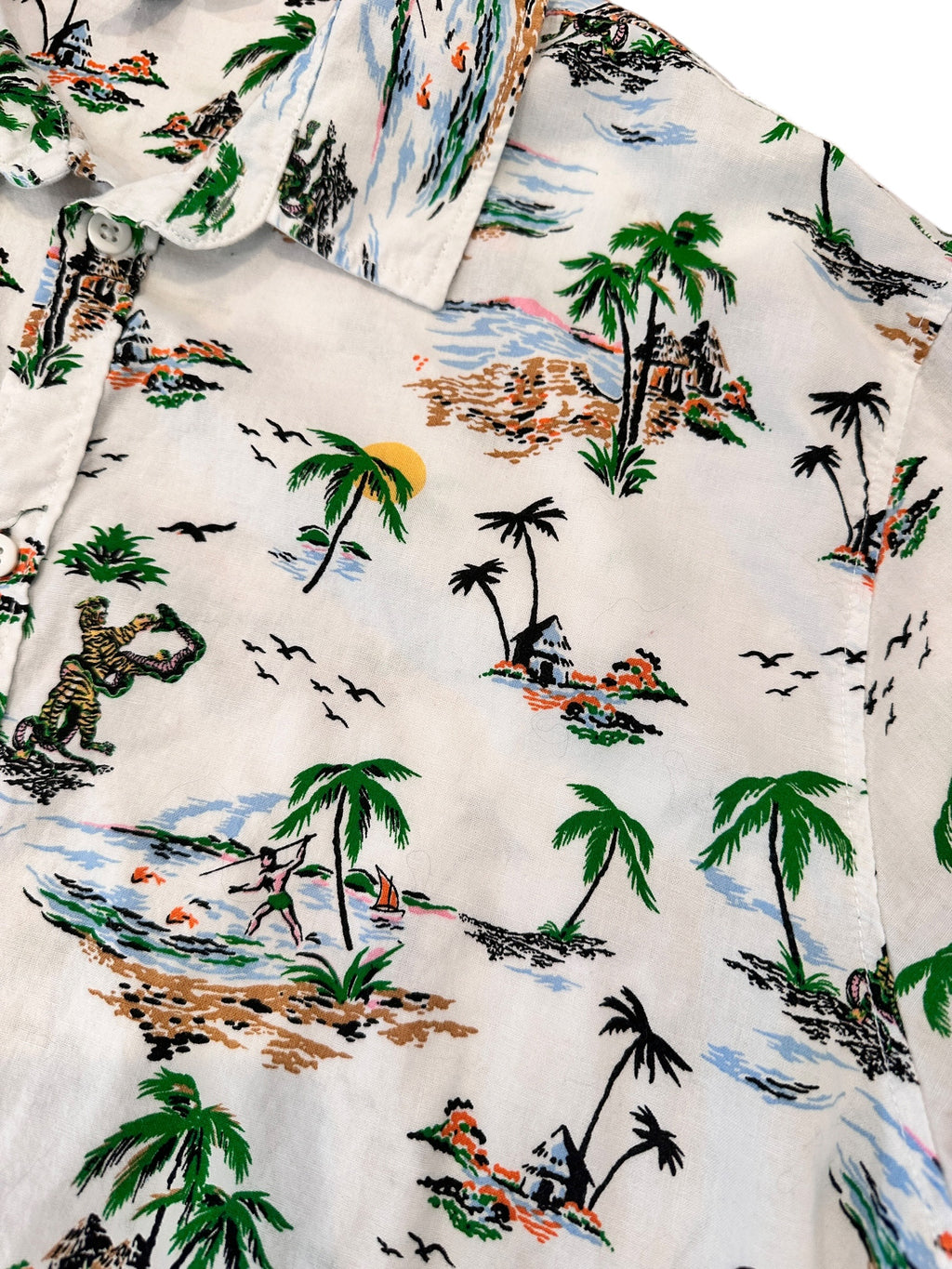 Size XL - H&M Short Sleeve Linen Shirt