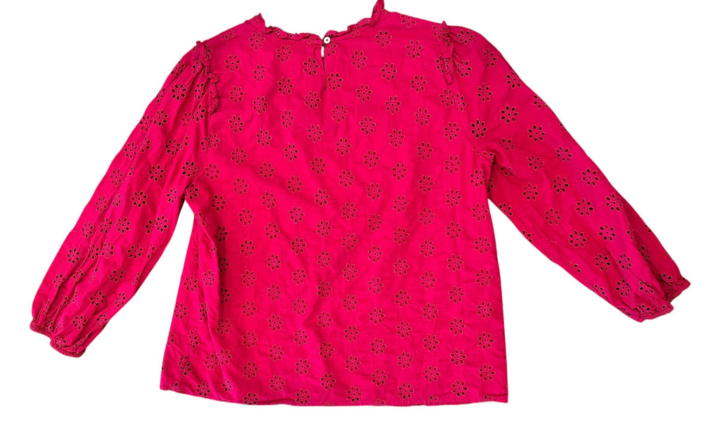 Size Medium - J. Crew Lined Eyelet Long Sleeve Top