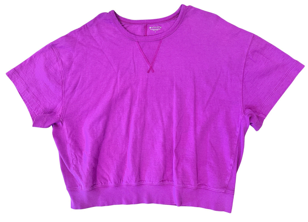 Size Large - Athleta Short Sleeve Sweatshirt