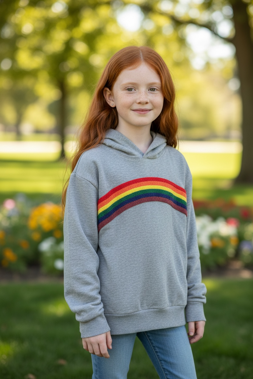 Crewcuts Rainbow Hoodie