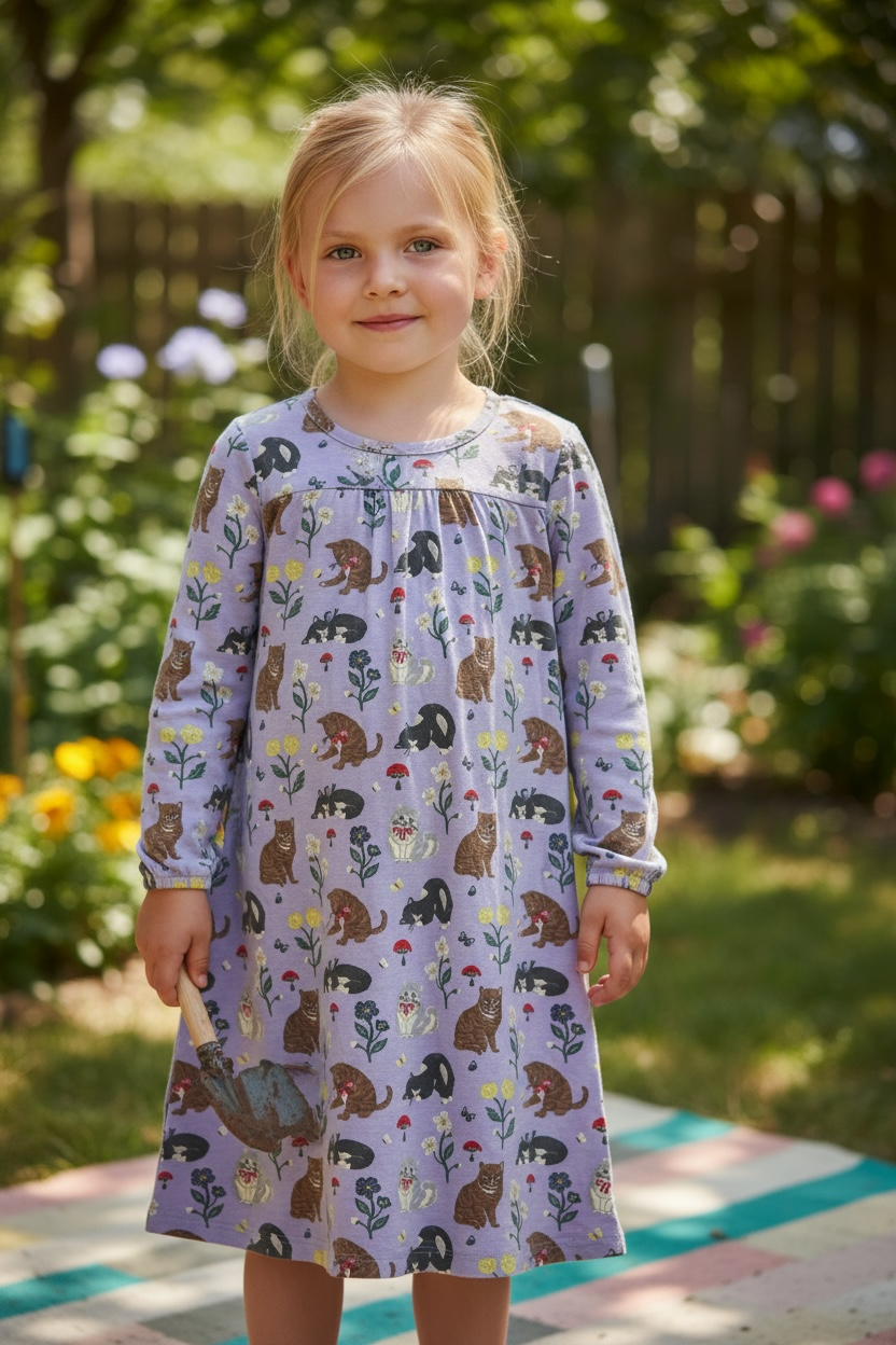 Mini Boden Long Sleeve Nightgown