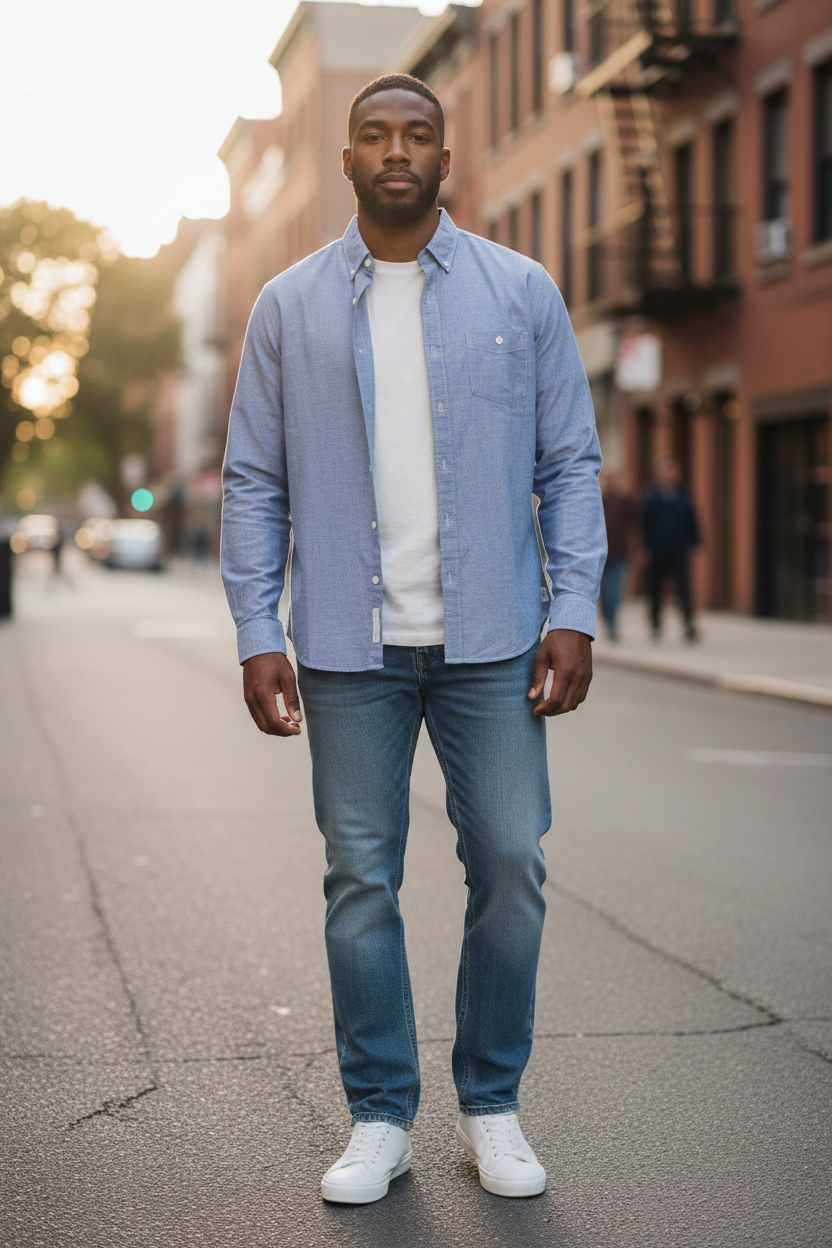 Size Large - Weatherproof Linen Long Sleeve Shirt